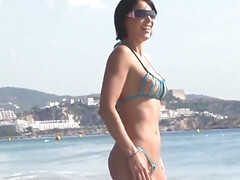 Playa, Belleza, Clásico, Garganta profunda, Polla, Pezones, Público, Tetas