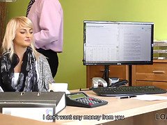 Loan4k. blonde-haired miss has sex for money with super-sexy