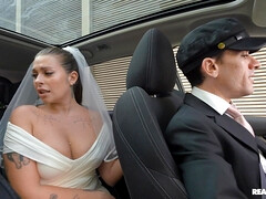 Bride Yae Triplex is sucking chauffeur's cock