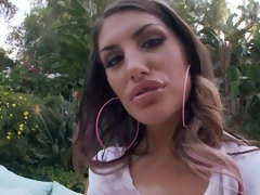 デカパイ, 茶髪の, ヒール, なめる, 自然山雀, アウトドア, ピアス, オマンコ