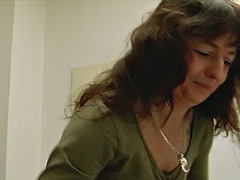 デカチン, フェラチオ, 茶髪の, 指いじり, 熟年, 淫乱熟女, オッパイの, ヴィンテージ