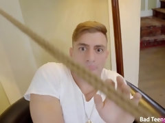 Tattoed brunette Gina Valentina in cuckold hardcore action with cumshot