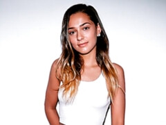 Blond, Hondjeshouding, Gapende, Harig, Zoenen, Mager, Tiener, Tieten likken