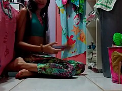 美女, のぞき