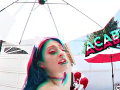 Nana, Blonde, Sucer une bite, Compilation, Tir de sperme, Actrice du porno, Rousse roux, Chevaucher