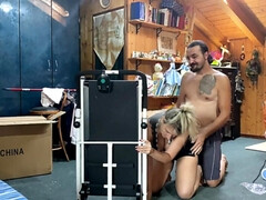 Leie, In den arsch, Blondine, Paar, Kehlenfick, Hardcore, Selbstgemacht, Milf