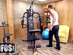 (Alex Legend, Ember Snow) - tiny fitness perv - mofos