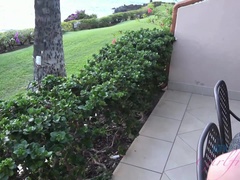 Amateur, Cul, Plage, Brunette brune, Petite amie, Petite femme, Pov, Rasée