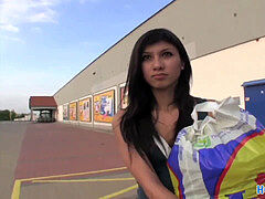 HornyAgent HD cute innocent dark haired and youthful fucked