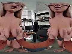 How to motivate your employee: Big Tits, Big Ass  Blowjob VR Porn