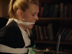 お尻, デカ尻, デカパイ, ボンデージ, フェティッシュ, レズビアン, オフィス, オッパイの