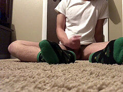spunking on sweat-soaked Socks Part 1/2