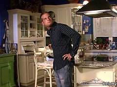 Leie, Grosser schwanz, Blasen, Braunhaarige, Hardcore, Hd, Ehemann, Realität