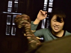 Бондаж, Брюнетки, Фетиш, На публике