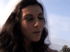 Sucer une bite, Brunette brune, Queue, Hard, Hd