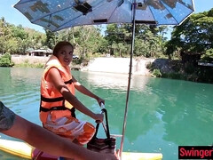 Enthousiasteling, Aziatisch, Grote kont, Grote lul, Bruinharig, Vriendin, Gezichtspunt, Thais