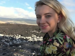 素人, ビーチ, ビキニ, ブロンド, 指いじり, 彼女, オーガズム, のぞき