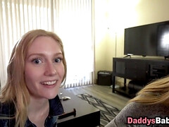 Blondine, Blasen, Kehlenfick, Hd, Sohn, Taboo, Jungendliche (18+), Flotter dreier