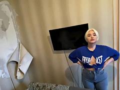 Russian Teens Giant Butt Anal Creampie Pound and BJ