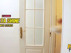浴室, 面白, Hd, 怪物, 天然, コキ, ラフ, 叫ぶ