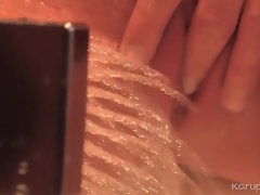 Rubia, Afeitado, Ducha, Solo