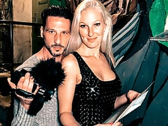 Grosser arsch, Grosser schwanz, Grosse titten, Blondine, Blasen, Hundestellung, Milf, Pov