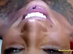 素人, デカパイ, 開帳, グループ, パーティ, 赤毛, ゴックンする, スインガー