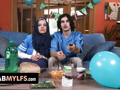 Anaal, Arabisch, Grote mammen, Rondborstig, Aangekleed, Sperma shot, Vrijster, Taboe