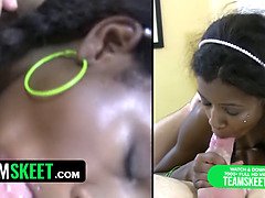 Morena, Garganta profunda, Ébano, Corridas faciales, Sexo duro, Pov, Gritar, Adolescente