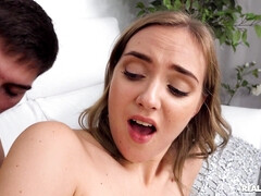 Leie, Blondine, Schwanz, Aufs gesicht abspritzen, Lecken, Natürlichen titten, Muschi, Titten