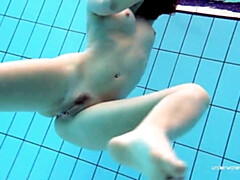 お尻, 茶髪の, 女, Hd, プール, 公共, 一人, ティーン