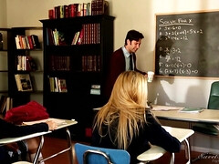 Amerikanisch, Blondine, Schwanz, Fetisch, Hd, Lecken, Natürlichen titten, Student