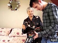 お婆さん, ハードコア, 熟年, 淫乱熟女, オーガズム, ラフ, 妻