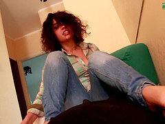 Sadomasochismus, Domination, Weibliche domination, Erstes mal, Fussjob, Italienisch, Sklave