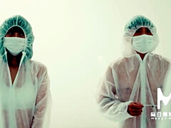 Aziatisch, Kont, Grote lul, Pijpbeurt, Natuurlijke tieten, Kort haar, Mager, Tieten likken