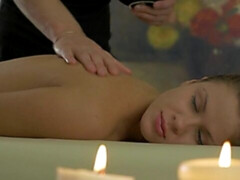 デカチン, フェラチオ, 茶髪の, バック, マッサージ, 自然山雀, ティーン, オッパイの