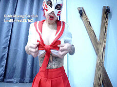 CatDevil cosplay creampie.