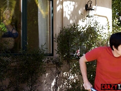 Shameless stepmom fucks big cock stepson