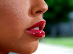 Belle grosse femme bgf, Sucer une bite, Brunette brune, Hard, Fille latino, Maman, Piscine, Nénés