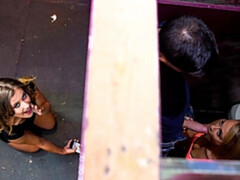 Минет, Собачьи, Платье, Ласковые ручки, На публике, Бритые, Молоденькие, Сиськи