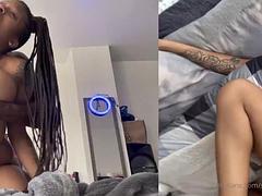 Verga grande, Tetas grandes, Negro, Mamada, Gordita, Corrida, Ébano, Tetas