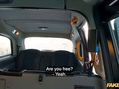 Adelle Sabelle gets down and dirty for cash in fake taxi - rough sex, doggystyle, reverse cowgirl, and more!