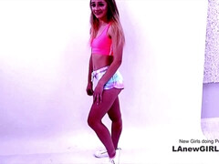 Enthousiasteling, Auditie, Blond, Pijpbeurt, Diep in de keel, Orgasme, Klein, Tiener