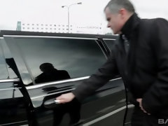 Blondine, Besamung, Lingerie, Im freien, Tätowierung