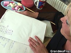 ぽっちゃり, チン, 女, お婆さん, 毛深い, 熟年, 現実, 三人