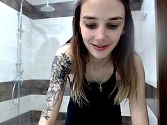 Amateur, Gros seins, Russe, Douche, Maigrichonne, Solo, Nénés