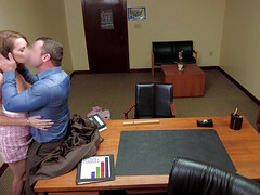 Hot lawyer Kat Marie gave herself to the director on the table