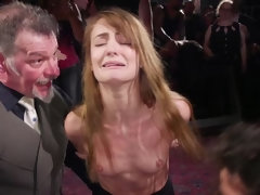 Rubia, Amarrada, Pareja, Polla, Pezones, Orgía, Dolor, Esclavo