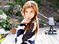 Sweet redhead Kaylee Haze screwed in the doggy style