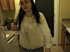 デカパイ, 茶髪の, 中出し, 彼女, 毛深い, オナニー, ポルノスター, オッパイの